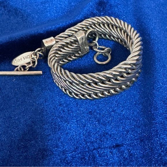 Lois Hill Polished Hand Woven Rope Chain Bracelet - Sterling Silver - Picture 2 of 8